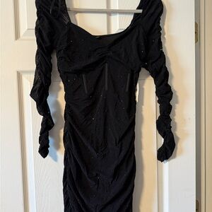 Windsor Black Long Sleeve Dress